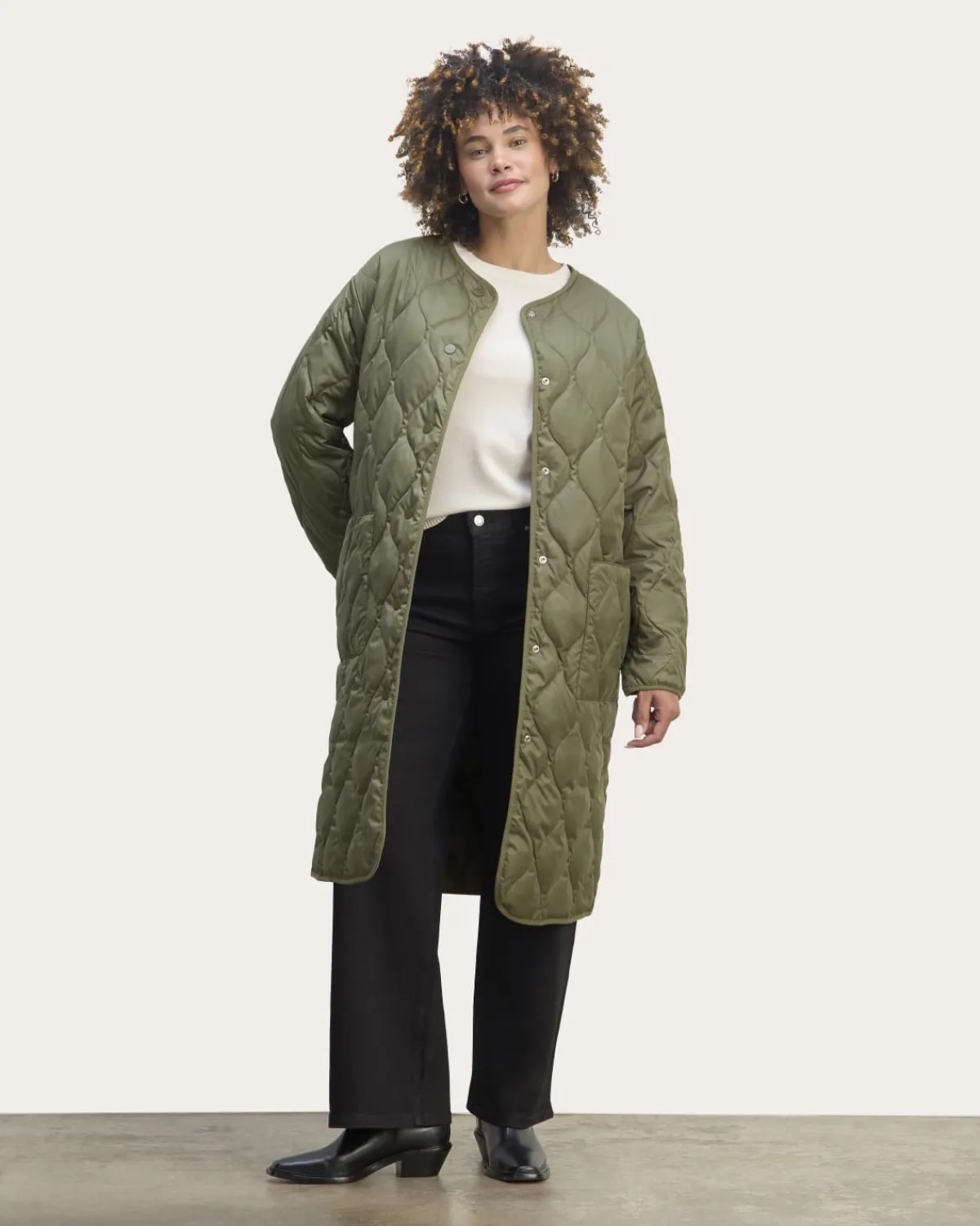 Everlane Jackets & Coats|Puffers & Quilted Jackets*The Long Quilted Liner
