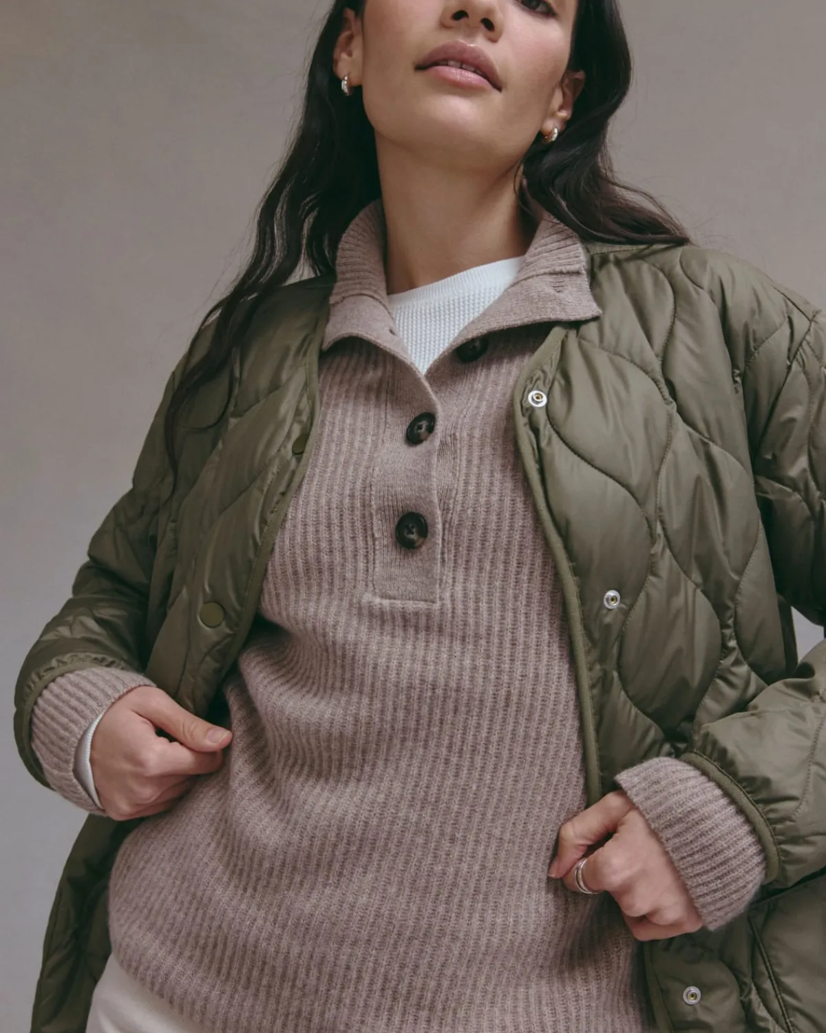 Everlane Jackets & Coats|Puffers & Quilted Jackets*The Long Quilted Liner