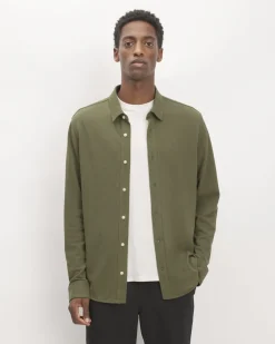 Everlane Shirts|Long Sleeve Shirts*The Long-Sleeve Pique Shirt Kalamata