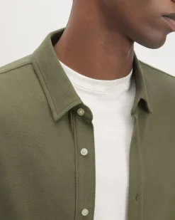 Everlane Shirts|Long Sleeve Shirts*The Long-Sleeve Pique Shirt Kalamata