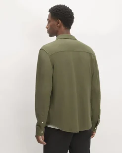 Everlane Shirts|Long Sleeve Shirts*The Long-Sleeve Pique Shirt Kalamata