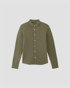 Everlane Shirts|Long Sleeve Shirts*The Long-Sleeve Pique Shirt Kalamata