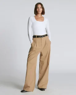 Everlane Bodysuits|Tees*The Long-Sleeve Supima® Square-Neck Bodysuit White
