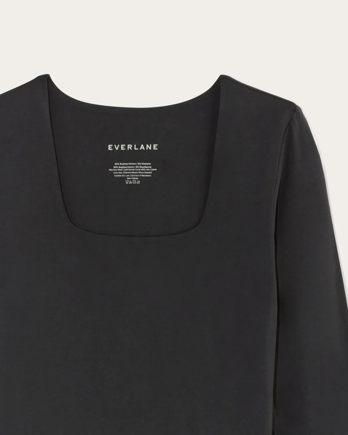 Everlane Bodysuits|Tees*The Long-Sleeve Supima® Square-Neck Bodysuit White