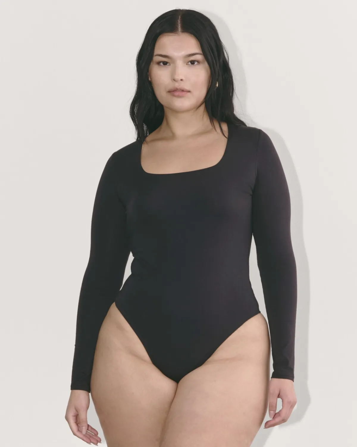 Everlane Bodysuits|Tees*The Long-Sleeve Supima® Square-Neck Bodysuit White
