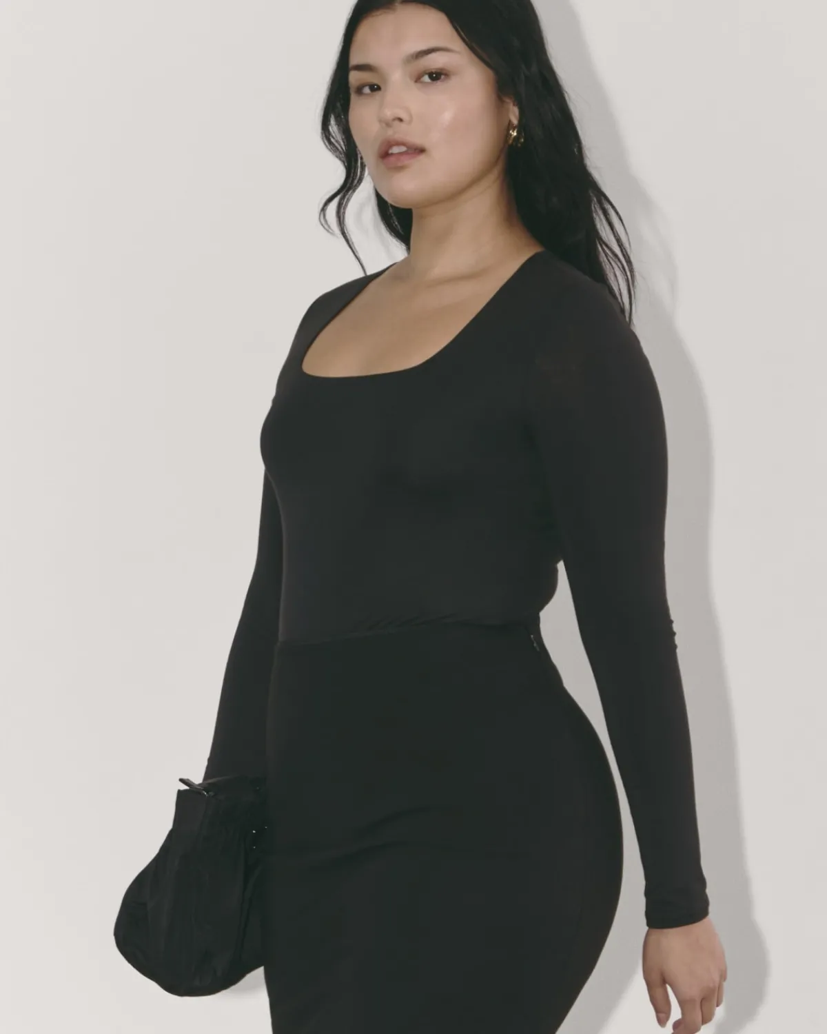 Everlane Bodysuits|Tees*The Long-Sleeve Supima® Square-Neck Bodysuit White