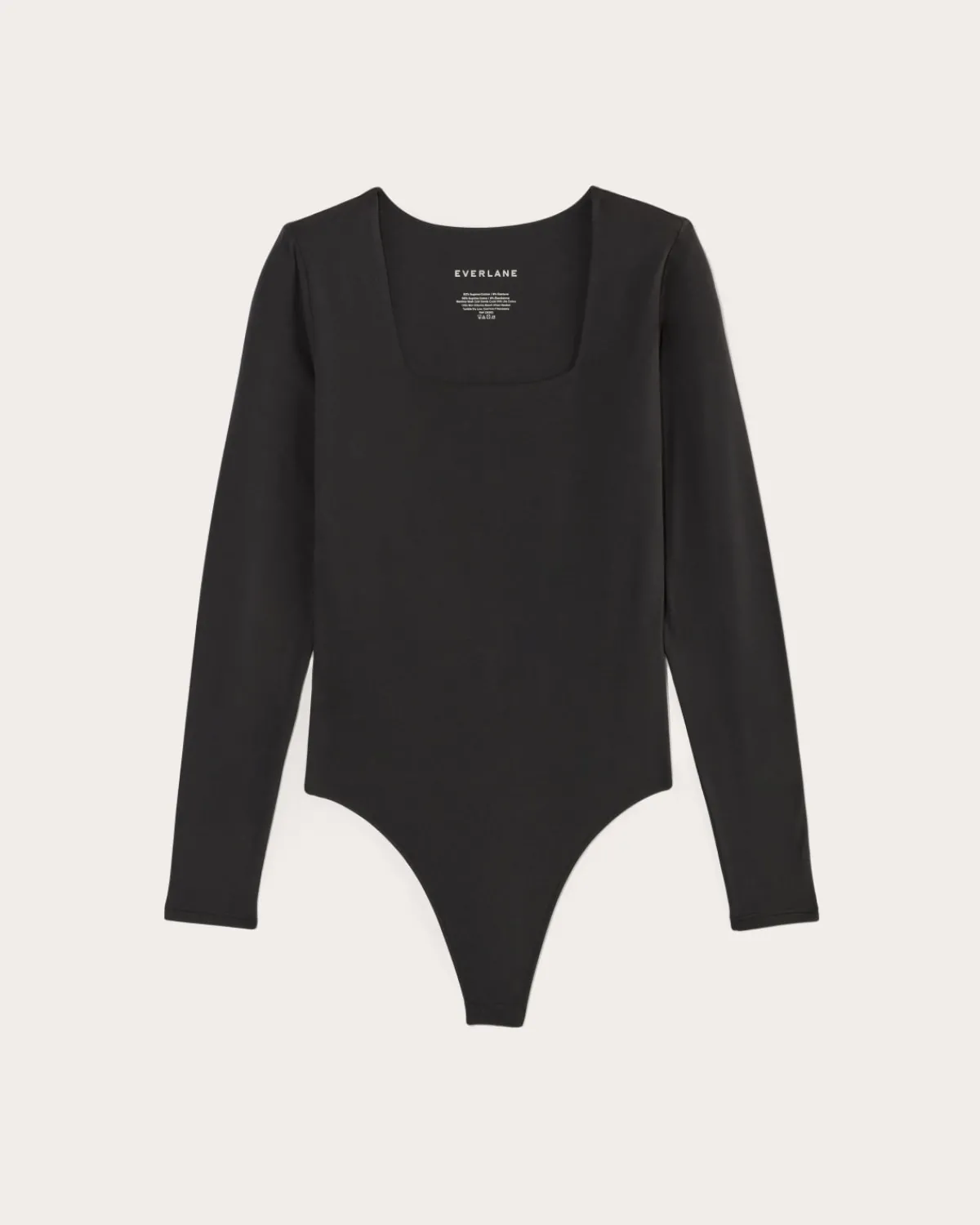 Everlane Bodysuits|Tees*The Long-Sleeve Supima® Square-Neck Bodysuit White
