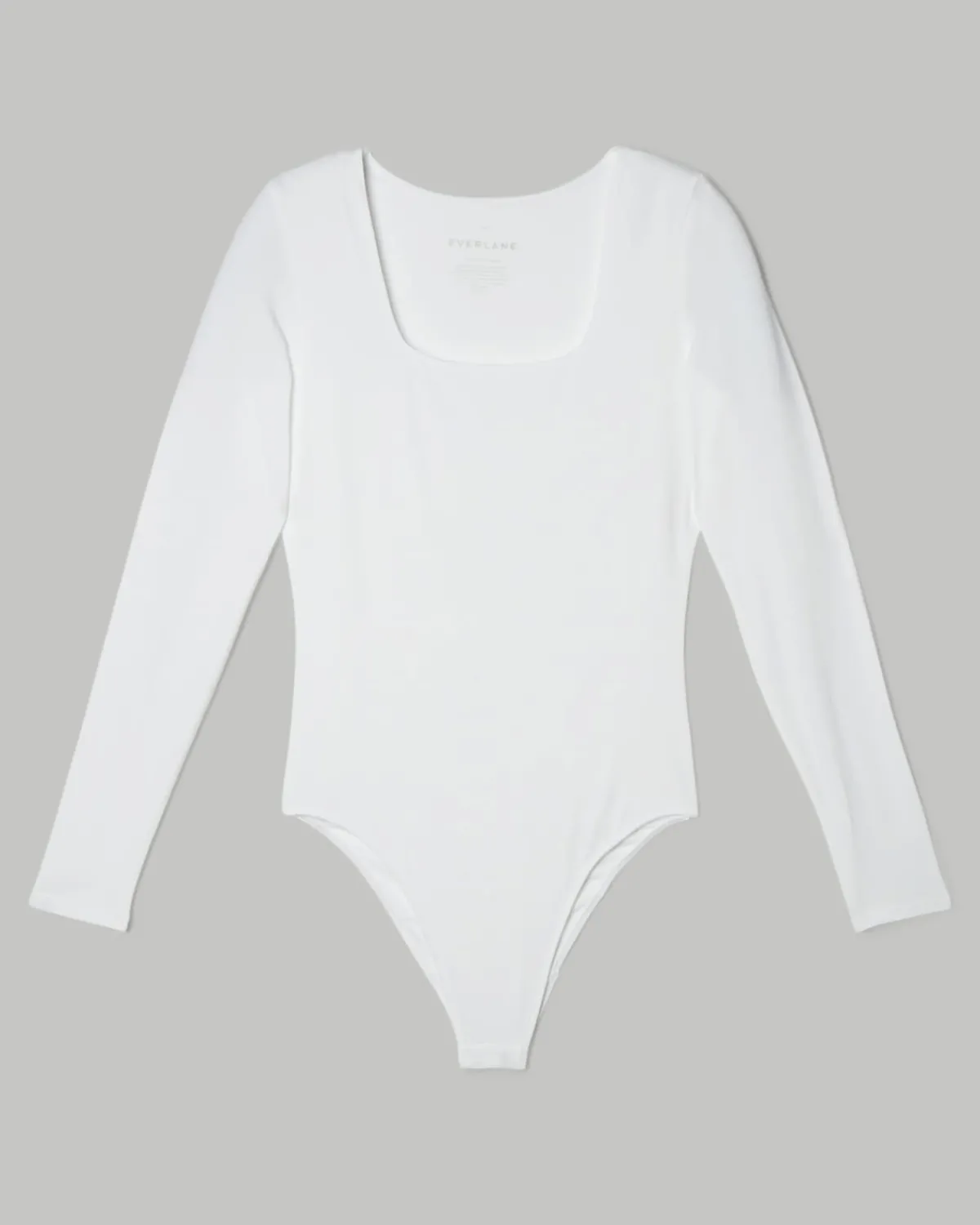 Everlane Bodysuits|Tees*The Long-Sleeve Supima® Square-Neck Bodysuit White
