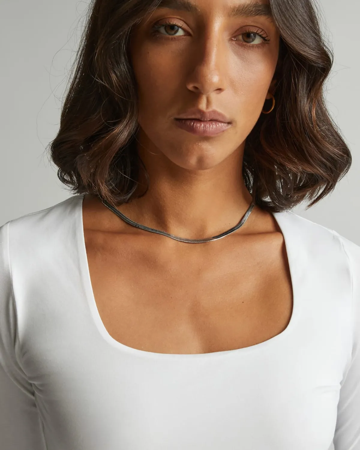 Everlane Bodysuits|Tees*The Long-Sleeve Supima® Square-Neck Bodysuit White