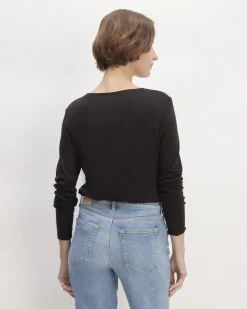 Everlane Tops*The Long-Sleeve Tee in Butterluxe