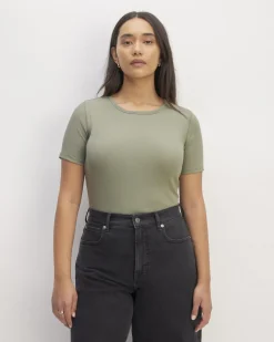 Everlane Tees|Short Sleeve Tees*The Luxe Rib Crew