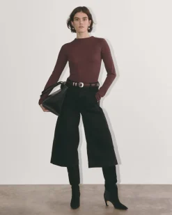 Everlane Tees|Long Sleeve Tees*The Luxe Rib Funnel-Neck Tee