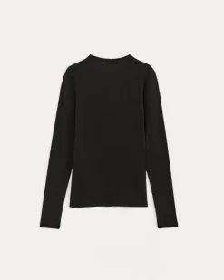 Everlane Tees|Long Sleeve Tees*The Luxe Rib Funnel-Neck Tee