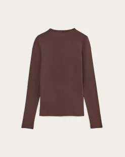 Everlane Tees|Long Sleeve Tees*The Luxe Rib Funnel-Neck Tee