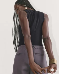 Everlane Tees|Tank Tops*The Luxe Rib Funnel-Neck Tank