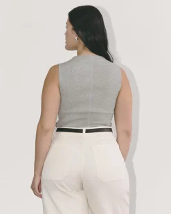 Everlane Tees|Tank Tops*The Luxe Rib Funnel-Neck Tank