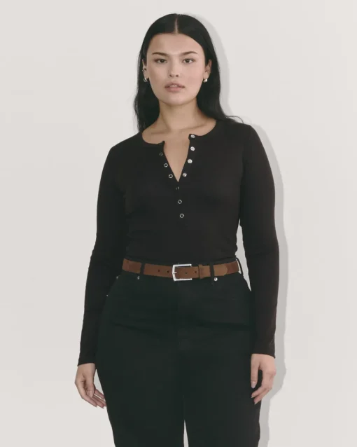 Everlane Tees|Long Sleeve Tees*The Luxe Rib Henley