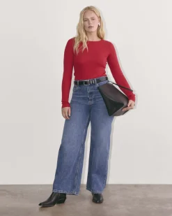 Everlane Tops|Tees*The Luxe Rib Long-Sleeve Crew