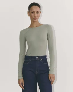 Everlane Tops|Tees*The Luxe Rib Long-Sleeve Crew