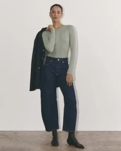 Everlane Tops|Tees*The Luxe Rib Long-Sleeve Crew