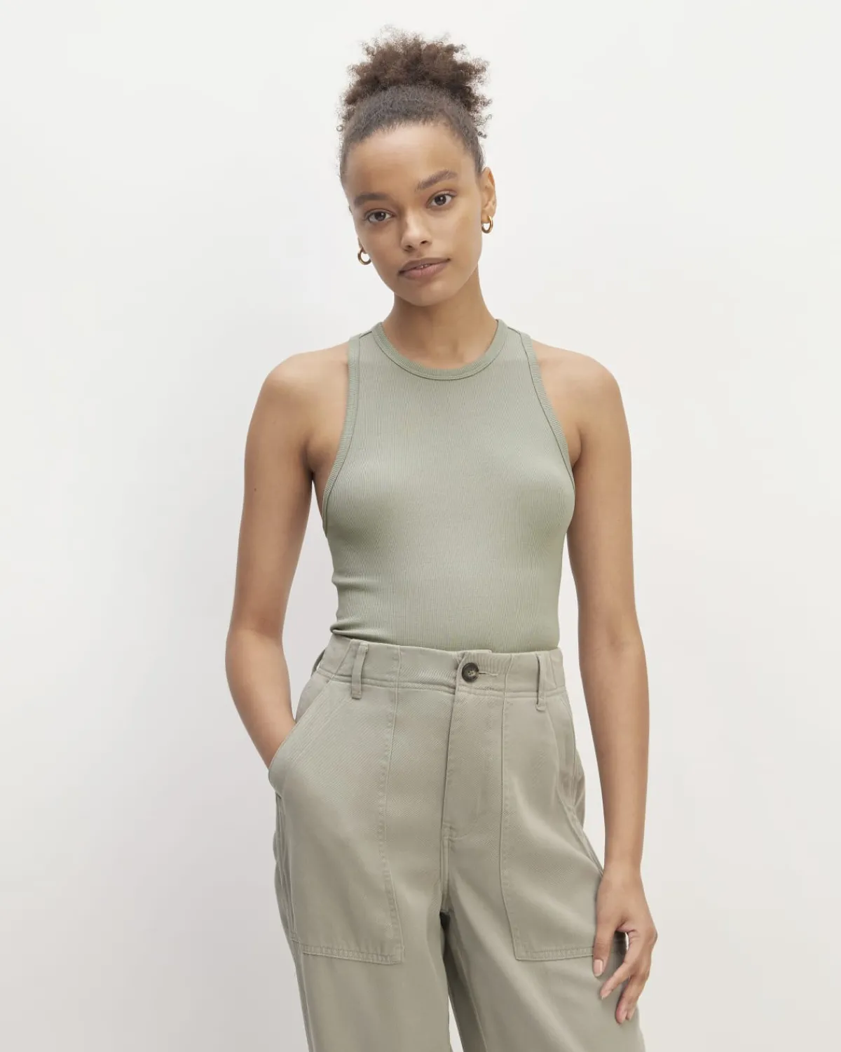 Everlane Tees|Tank Tops*The Luxe Rib Racerback Tank