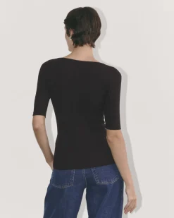 Everlane Tees|Short Sleeve Tees*The Luxe Rib Scoop-Neck Tee