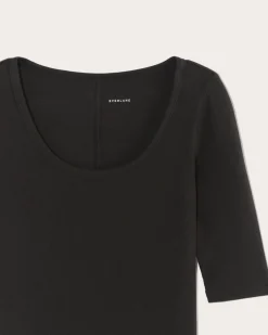 Everlane Tees|Short Sleeve Tees*The Luxe Rib Scoop-Neck Tee