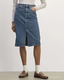 Everlane Shorts & Skirts|Jeans*The Mid-Way Skirt Deep Atlantic