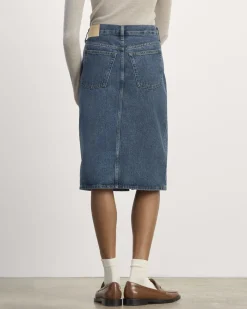 Everlane Shorts & Skirts|Jeans*The Mid-Way Skirt Deep Atlantic