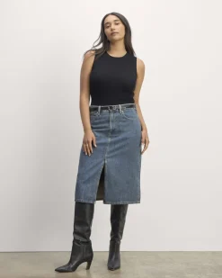 Everlane Shorts & Skirts|Jeans*The Mid-Way Skirt Deep Atlantic