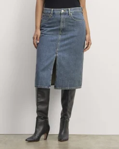 Everlane Shorts & Skirts|Jeans*The Mid-Way Skirt Deep Atlantic