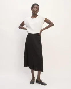 Everlane Shorts & Skirts|Jeans*The Mini Jacquard Stripe Slip Skirt Tumbled Black