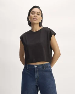 Everlane Tees|Short Sleeve Tees*The Muscle Cropped Tee in Essential Cotton
