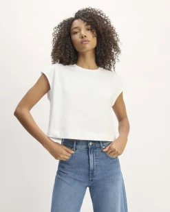 Everlane Tees|Short Sleeve Tees*The Muscle Cropped Tee in Essential Cotton