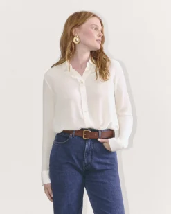 Everlane Tops*The Must-Have Shirt in Washable Silk
