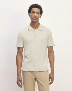 Everlane Sweaters|Turtleneck Sweaters*The No-Sweat Button-Down Polo Heathered Canvas