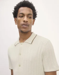 Everlane Sweaters|Turtleneck Sweaters*The No-Sweat Button-Down Polo Heathered Canvas
