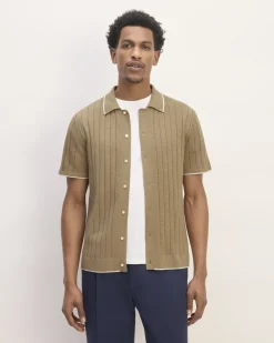 Everlane Sweaters|Turtleneck Sweaters*The No-Sweat Button-Down Polo Heathered Canvas