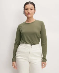 Everlane Tees|Long Sleeve Tees*The Organic Cotton Long-Sleeve Crew
