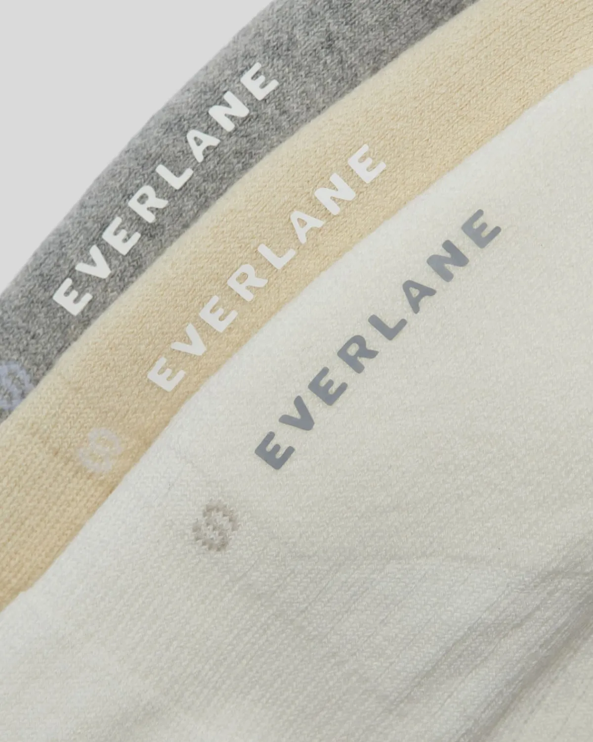 Everlane Accessories|Loungewear*The Organic Cotton No-Show Sock 3-Pack Neutral Multi