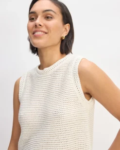 Everlane Sweaters*The Organic Cotton Open-Stitch Tank