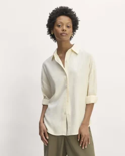 Everlane Tops*The Oversized Shirt in Butterlite