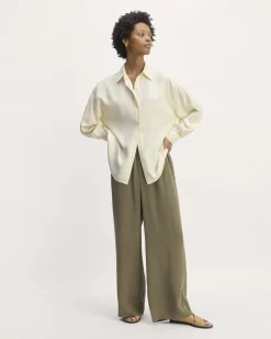 Everlane Tops*The Oversized Shirt in Butterlite