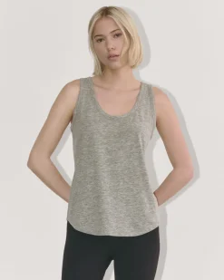 Everlane Loungewear|Tees*The Perform Tank Heathered Grey / Olive