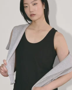 Everlane Loungewear|Tees*The Perform Tank Heathered Grey / Olive