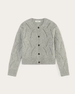 Everlane Sweaters|Crew Sweaters*The Pointelle Cardigan in Cloud