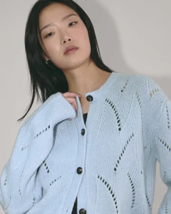 Everlane Sweaters|Crew Sweaters*The Pointelle Cardigan in Cloud