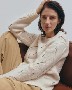 Everlane Sweaters|Crew Sweaters*The Pointelle Sweater in Cloud