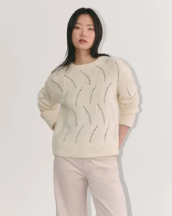 Everlane Sweaters|Crew Sweaters*The Pointelle Sweater in Cloud