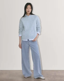 Everlane Sweaters|Crew Sweaters*The Pointelle Sweater in Cloud